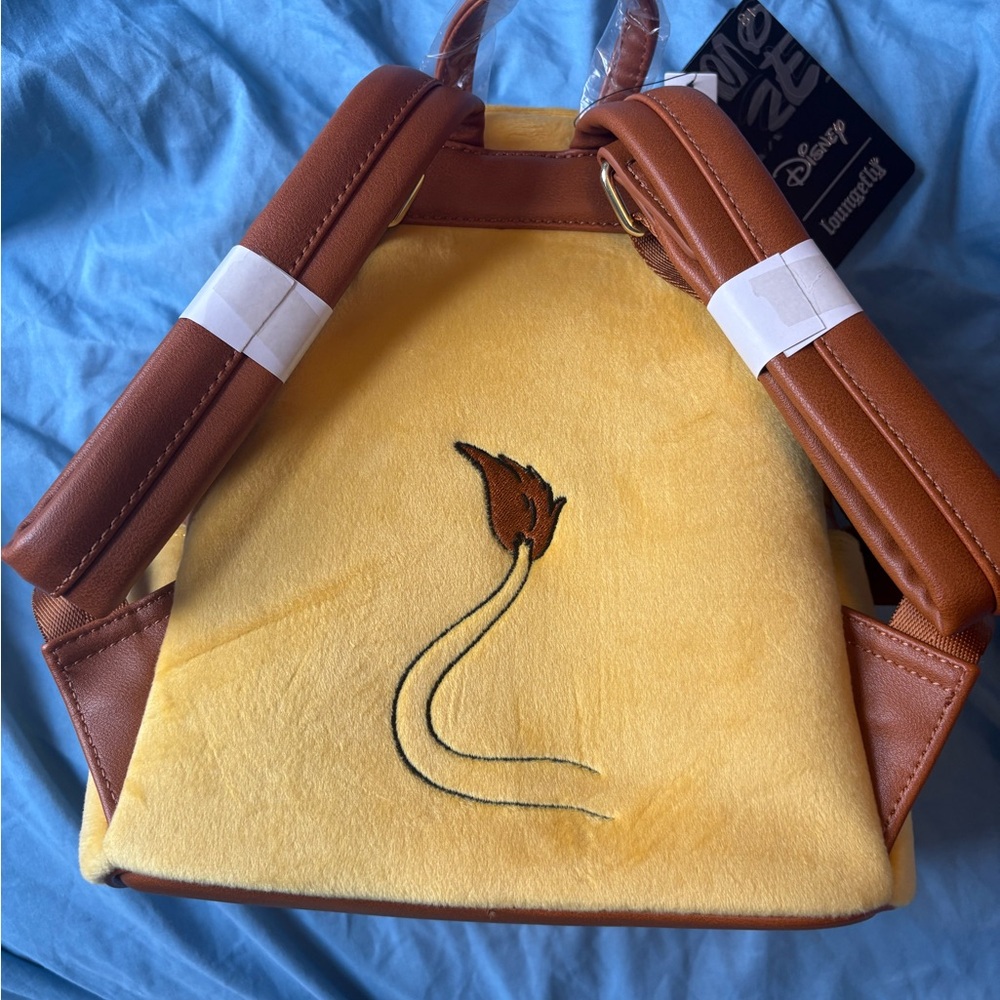 Disney Loungefly Yellow and Brown Backpack - never been used - Picture 3 of 8